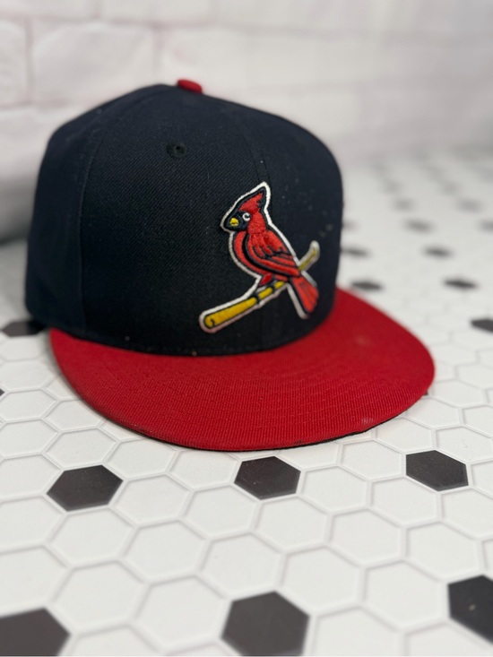 New Era Other - New Era St. Louis Cardinals 59FIFTY Fitted Hat Navy Red MLB Cap Size 7